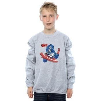 Sweat-shirt enfant Marvel Avengers Captain America Spray