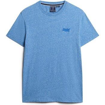 T-shirt Superdry Essential logo bleu ch tsh mc
