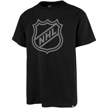 T-shirt '47 Brand 47 NHL TEE CURRENT SHIELD PRINT ECHO JET BLACK BLACK