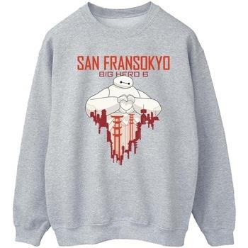 Sweat-shirt Disney Big Hero 6 Baymax San Fransokyo Heart