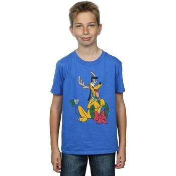 T-shirt enfant Disney Pluto Christmas Reindeer