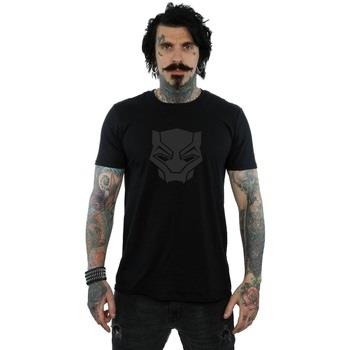 T-shirt Marvel Black Panther Black On Black
