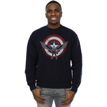 Sweat-shirt Marvel Falcon And The Winter Soldier Captain America Shiel...