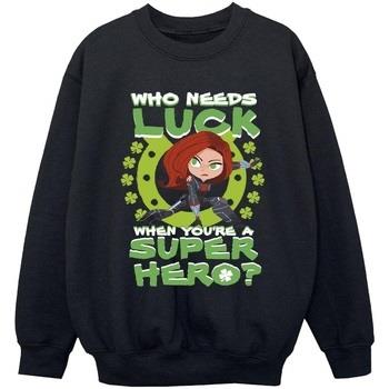 Sweat-shirt enfant Marvel St Patrick's Day Black Widow Luck