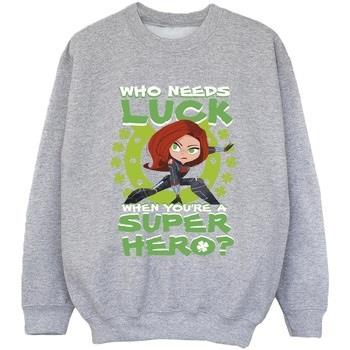 Sweat-shirt enfant Marvel St Patrick's Day Black Widow Luck