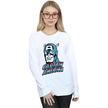 Sweat-shirt Marvel Captain America Distressed