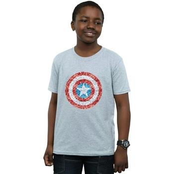 T-shirt enfant Marvel Captain America Pixelated Shield