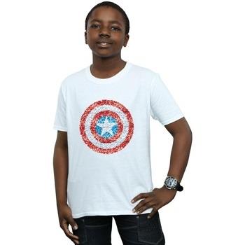 T-shirt enfant Marvel Captain America Pixelated Shield