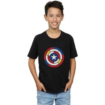 T-shirt enfant Marvel Captain America Stained Glass Shield