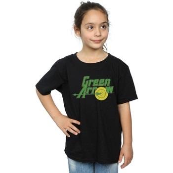 T-shirt enfant Dc Comics Green Arrow Crackle Logo