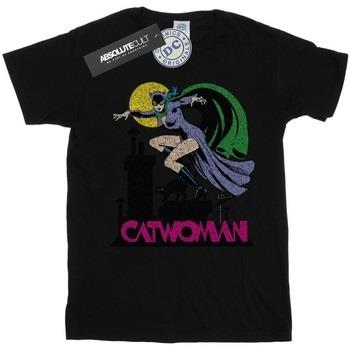 T-shirt enfant Dc Comics Catwoman Crackle Logo