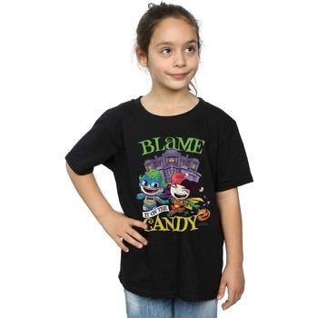 T-shirt enfant Dc Comics Super Friends Blame It On The Candy