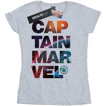 T-shirt Marvel Captain Space Text