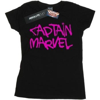T-shirt Marvel Captain Spray Text