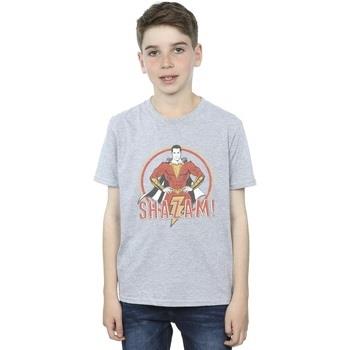 T-shirt enfant Dc Comics Shazam Retro Circle Distressed