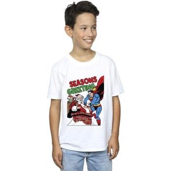 T-shirt enfant Dc Comics Superman Santa Comic