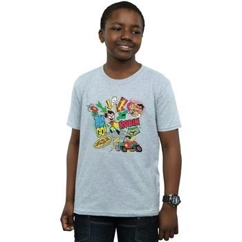 T-shirt enfant Dc Comics Teen Titans Go Robin Montage