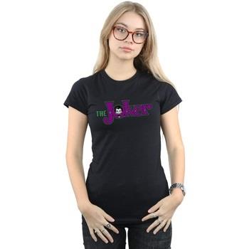 T-shirt Dc Comics The Joker Text Logo