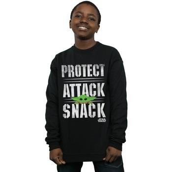 Sweat-shirt enfant Disney The Mandalorian Protect Attack Snack