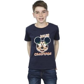 T-shirt enfant Disney Mickey Mouse Jolly Christmas Glasses