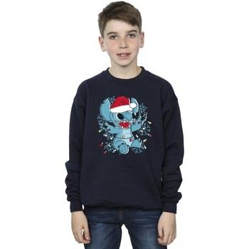 Sweat-shirt enfant Disney Lilo And Stitch Christmas Lights Sketch