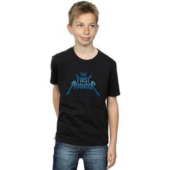 T-shirt enfant Marvel The First Avenger Metal Logo