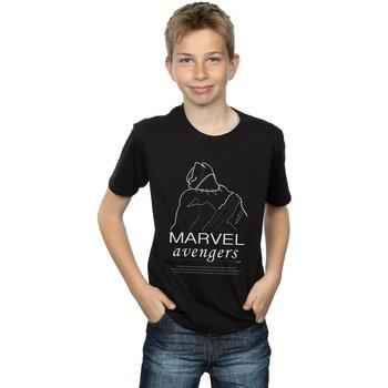 T-shirt enfant Marvel Black Panther Single Line