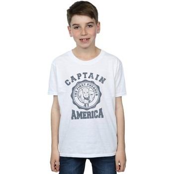 T-shirt enfant Marvel Captain America Collegiate