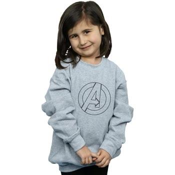 Sweat-shirt enfant Marvel Avenegers Assemble A Logo Outline