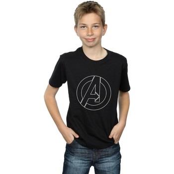 T-shirt enfant Marvel Avenegers Assemble A Logo Outline