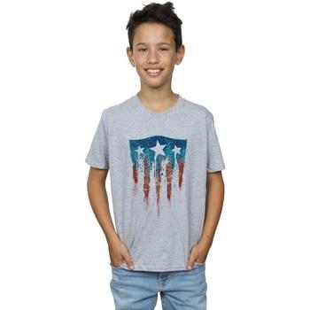 T-shirt enfant Marvel Captain America Flag Shield