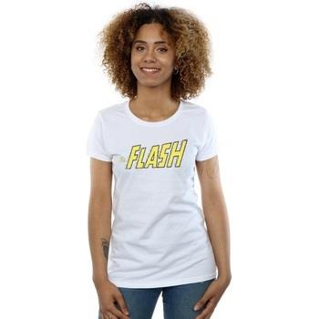T-shirt Dc Comics Flash Crackle Logo