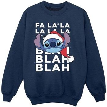 Sweat-shirt enfant Disney Lilo And Stitch Christmas Blah Blah Blah
