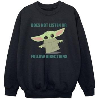 Sweat-shirt enfant Disney The Mandalorian Does Not Listen