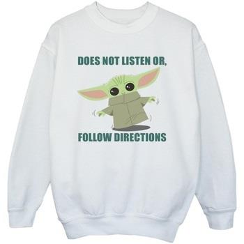 Sweat-shirt enfant Disney The Mandalorian Does Not Listen