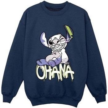 Sweat-shirt enfant Disney Lilo And Stitch Ohana Graffiti