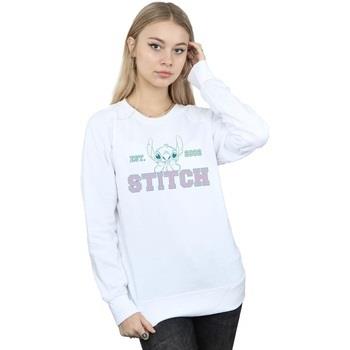 Sweat-shirt Disney Lilo And Stitch Collegial Pastel