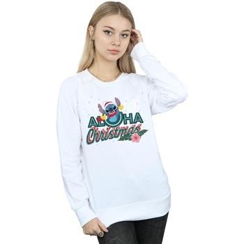Sweat-shirt Disney Lilo And Stitch Aloha Christmas
