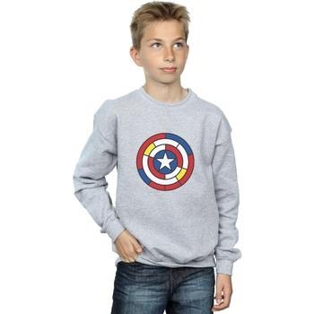 Sweat-shirt enfant Marvel Captain America Stained Glass Shield