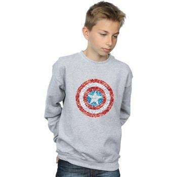 Sweat-shirt enfant Marvel Captain America Pixelated Shield