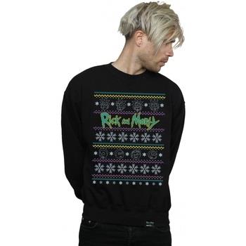 Sweat-shirt Rick And Morty Christmas Faces