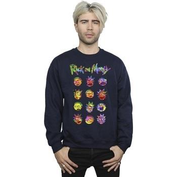 Sweat-shirt Rick And Morty Tie Dye Faces