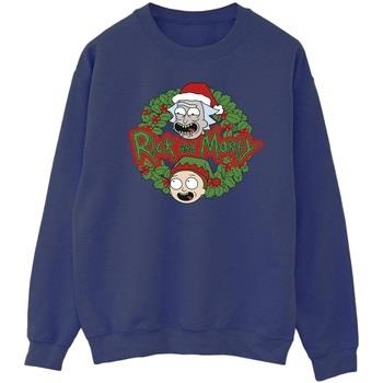 Sweat-shirt Rick And Morty Christmas Wreath