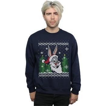 Sweat-shirt Dessins Animés Bugs Bunny Christmas Fair Isle