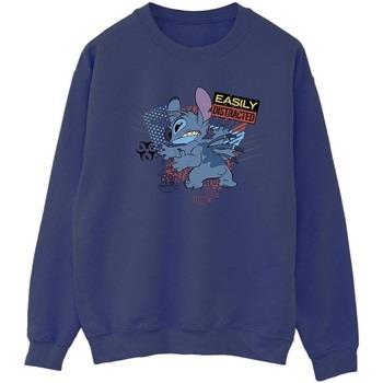 Sweat-shirt Disney Lilo And Stitch Easily Distracted