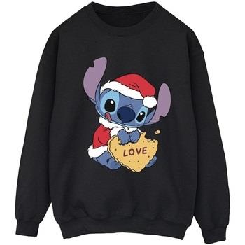 Sweat-shirt Disney Lilo And Stitch Christmas Love Biscuit