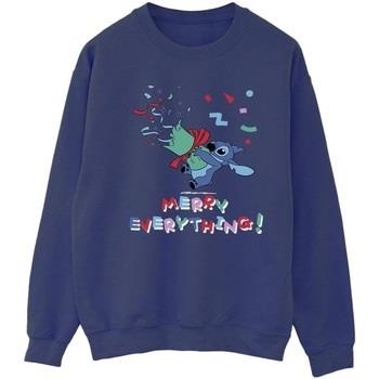 Sweat-shirt Disney Lilo And Stitch Stitch Merry Everything