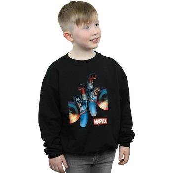 Sweat-shirt enfant Marvel Falcon And Captain America Side By Side