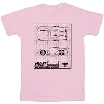 T-shirt Disney Cars Jackson Storm Blueprint