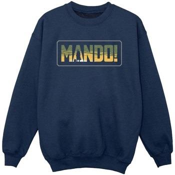 Sweat-shirt enfant Disney The Mandalorian Mando Cutout